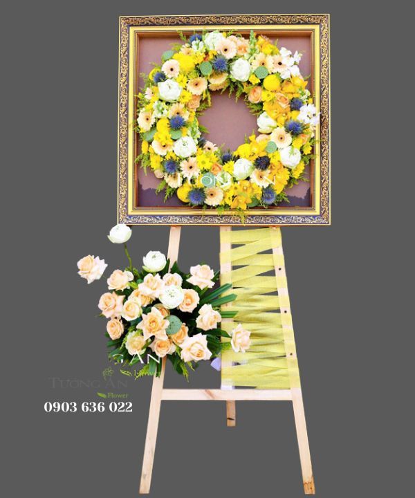  Kệ Hoa Chúc Mừng Vàng Tươi - S503 