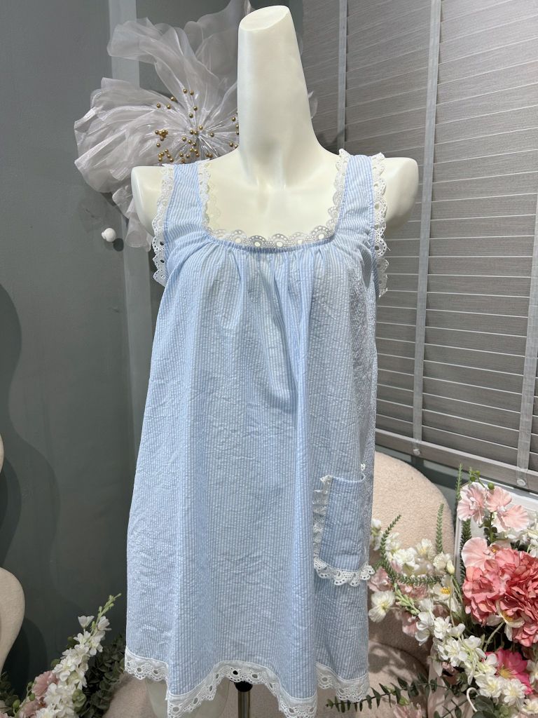 Đầm babydoll 3món kẻ sọc (c22)