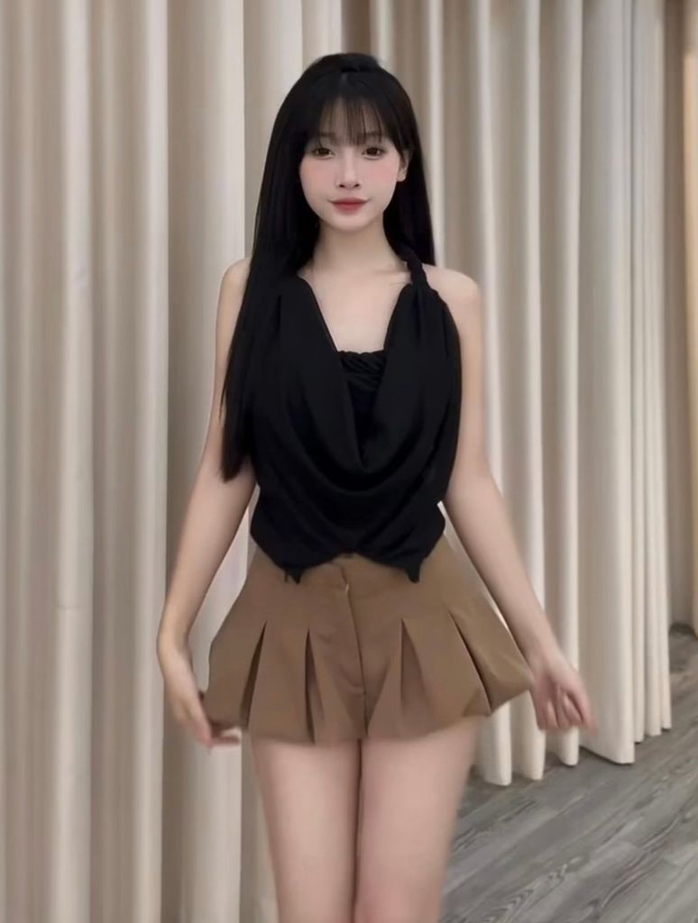 chân váy bí nâu (e31)