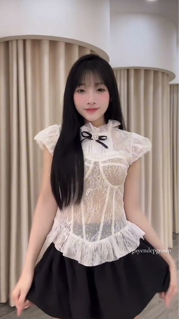 set áo ren bèo xuyên thấu (E60)