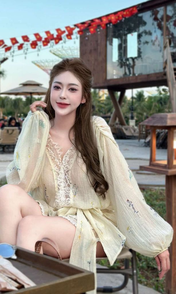 set 2 món xô phối ren (d69)