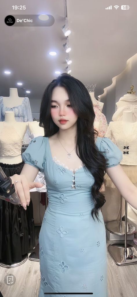 Đầm ôm viền ren dáng đuôi cá (C09)