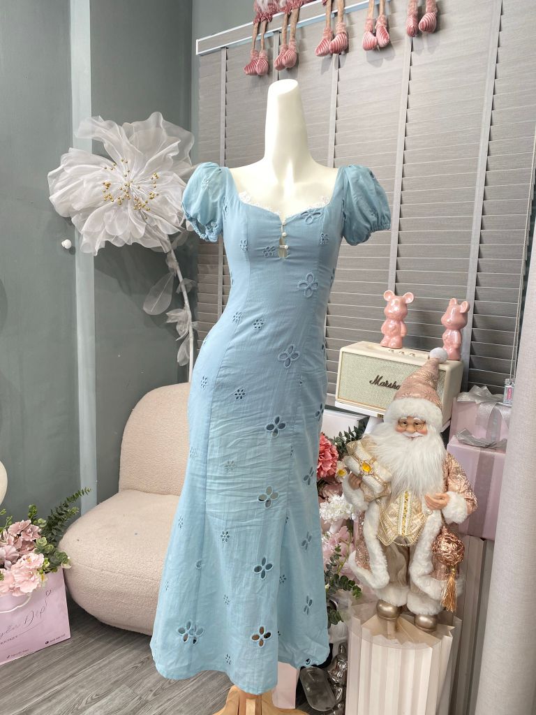 Đầm ôm viền ren dáng đuôi cá (C09)