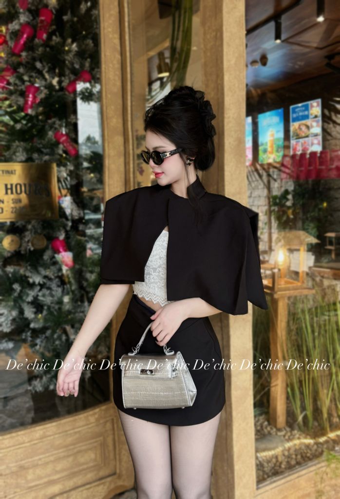 Set 3 món choàng , áo ren , cv form A