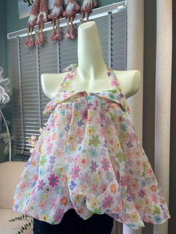 Áo bí hoạ tiết hoa