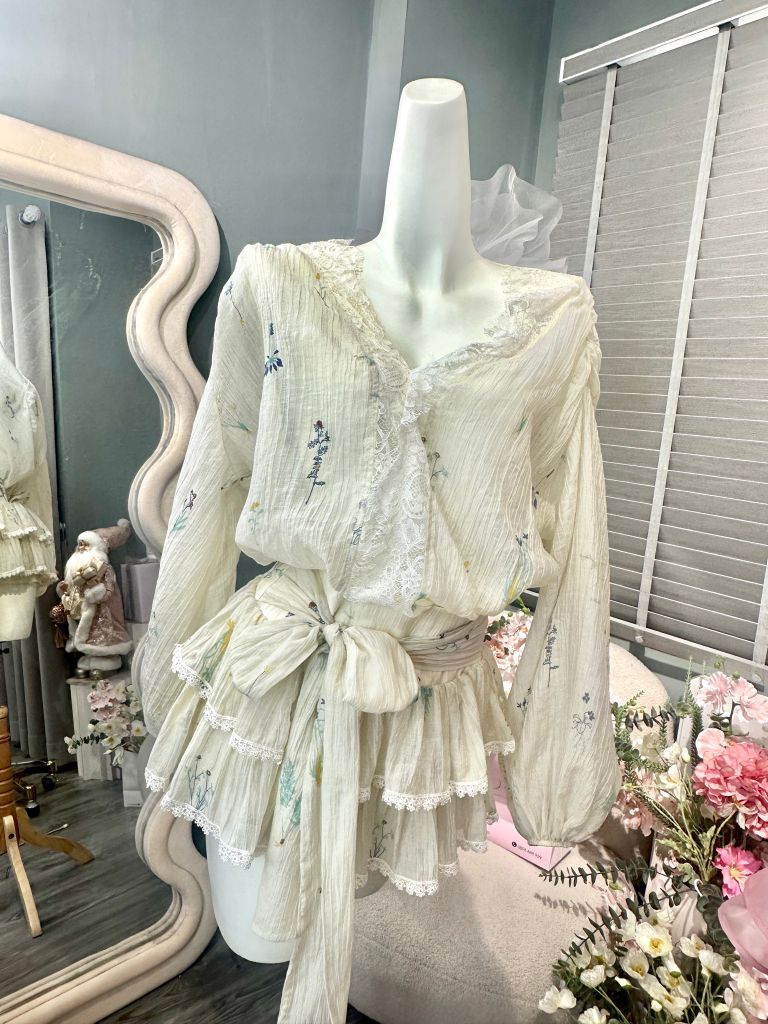 set 2 món xô phối ren (d69)