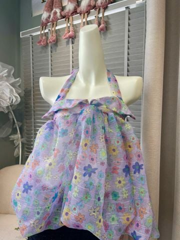 Áo bí hoạ tiết hoa