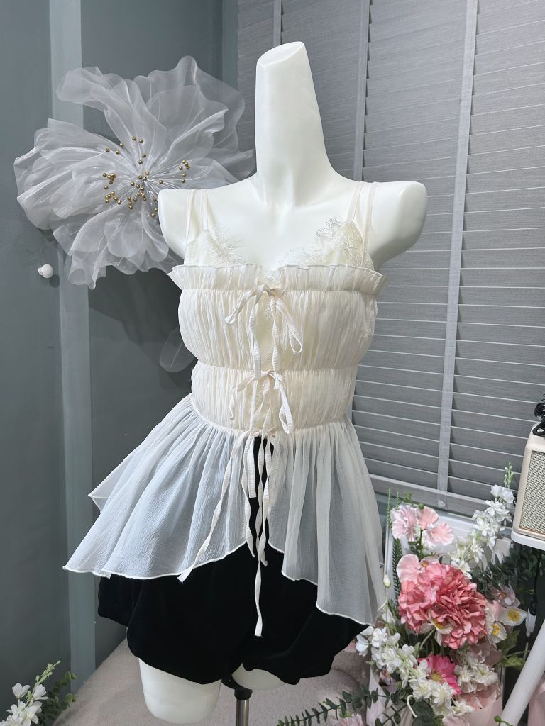 Set 2s áo ren xẻ tà kèm cv (c34)