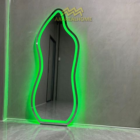 100x180cm Gương soi hồ lô AAArealhome HL Gương hồ lô Gương soi treo tường Gương soi toàn thân đèn led cảm ứng