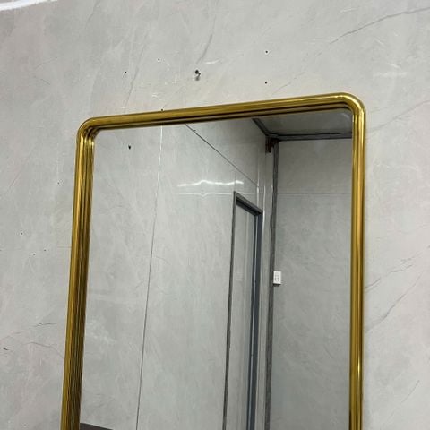 60x90cm Gương soi toàn thân inox AAArealhome BK inox mạ PVD vàng