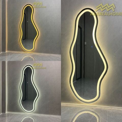 90x180cm Gương soi hạt đậu AAArealhome HD PC Gương soi đèn led