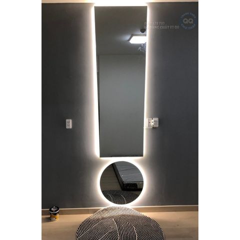 70x200cm Gương soi hình thân AAArealhome HTH Gương hình than Gương soi treo tường Gương toàn thân