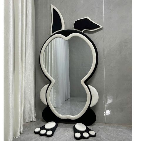 100x200cm Gương soi toàn thân AAArealhome Thỏ bọc nhung