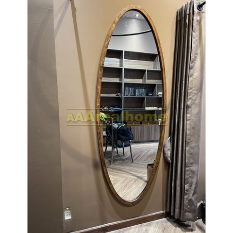 70x180cm Gương soi elip khung gỗ AAArealhome EGT Gương soi toàn thân khung gỗ