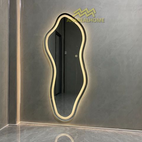 90x180cm Gương soi viên đá AAArealhome VDD Gương viên đá Gương soi treo tường Gương soi toàn thân đèn led