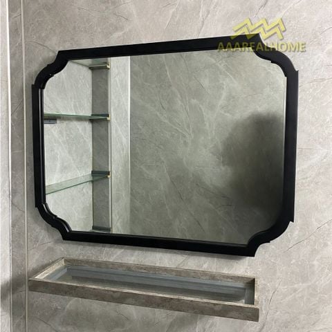60x80cm Gương soi khung gỗ AAArealhome CD1 Gương soi tân cổ điển Indochine Gương trang điểm Gương nhà tắm