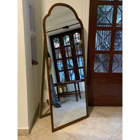 70x180cm Gương soi mái vòm khung gỗ AAArealhome V12