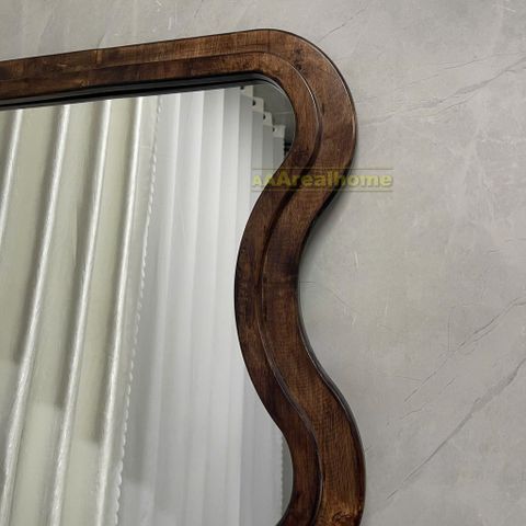 90x180cm Gương soi sóng biển khung gỗ AAArealhome SB5 2S G