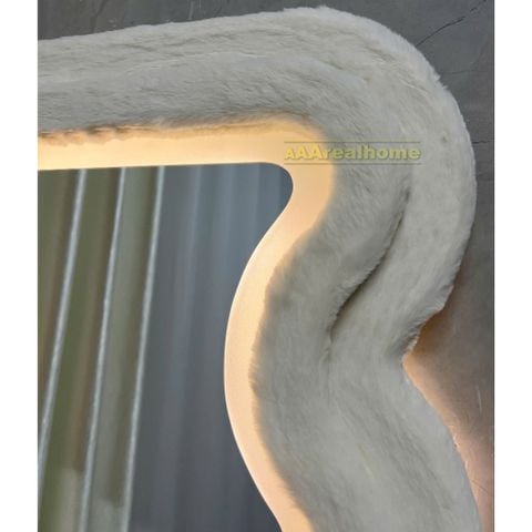 100x180cm Gương bọc nhung sóng biển AAArealhome SB7 nhung
