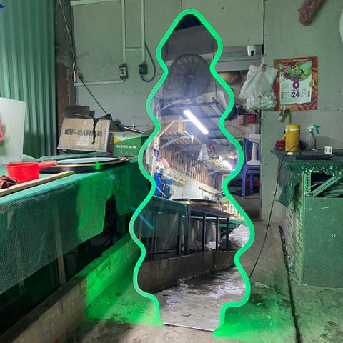 80x180cm Gương soi cây thông noel đèn led AAArealhome NOEL Gương noel Gương giáng sinh