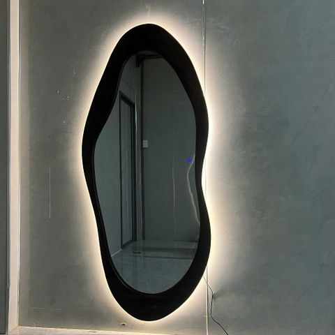 80x180cm Gương soi hạt đậu khung gỗ AAArealhome HD2 G LH Gương soi tân cổ điển Indochine
