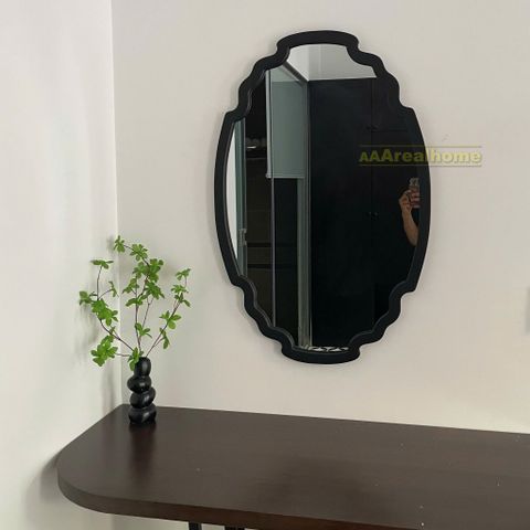 60x90cm Gương soi khung gỗ tân cổ điển AAArealhome CD2 Gương soi tân cổ điển Indochine Gương trang điểm Gương nhà tắm