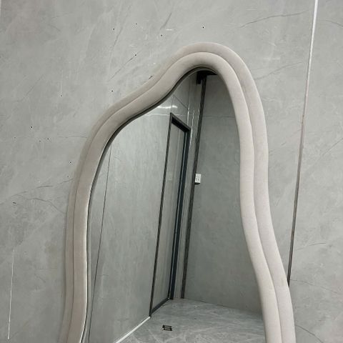 80x180cm Gương hạt đậu bọc nhung AAArealhome HD1 2S