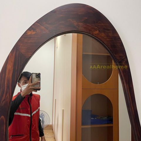80x180cm Gương soi hạt đậu khung gỗ AAArealhome HD2 G Gương soi tân cổ điển Indochine