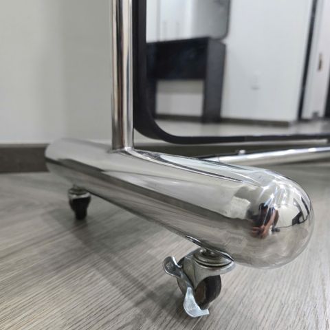 70x180cm Gương soi toàn thân inox AAArealhome BKN + Chân Inox + bánh xe