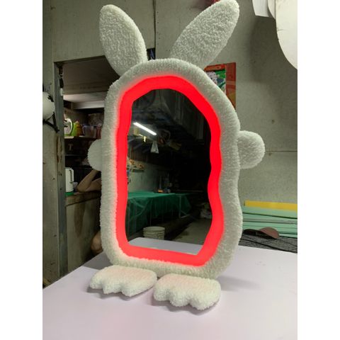 60x100cm Gương soi chú thỏ bọc nhung nỉ AAArealhome TN