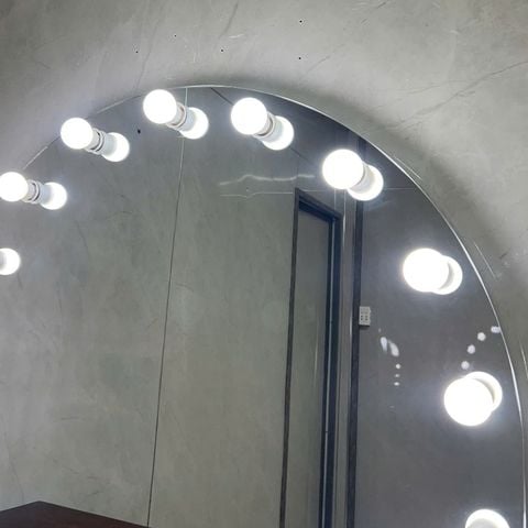 100x80cm Gương trang điểm đèn led AAArealhome V1KV BH 13 led trắng Gương trang điểm Gương đèn led