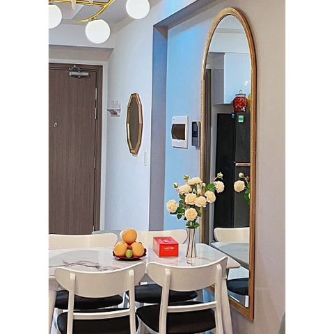 70x180cm Gương soi mái vòm AAArealhome V1 cps 5V Gương soi treo tường Gương toàn thân
