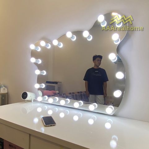 100x80cm Gương soi đầu gấu AAArealhome DG Gương trang điểm Gương nhà tắm