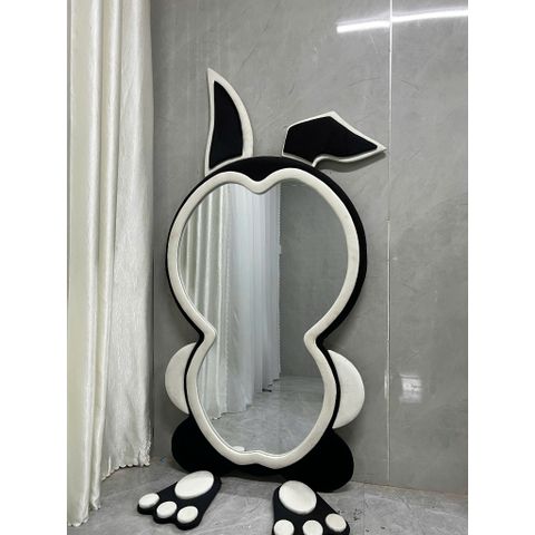 100x200cm Gương soi toàn thân AAArealhome Thỏ bọc nhung