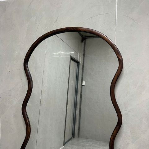 80x180cm Gương soi sóng biển khung gỗ AAArealhome SB5MV GĐ