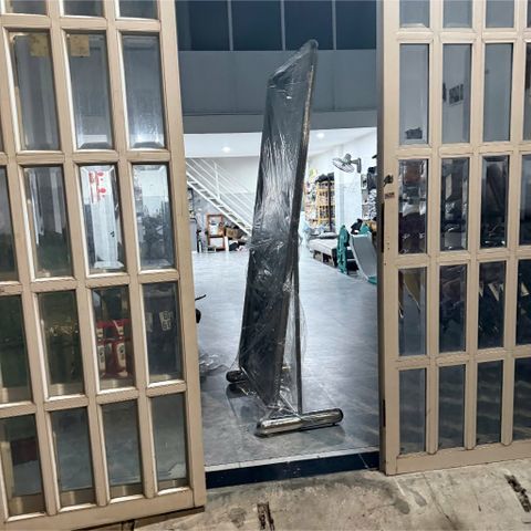70x180cm Gương soi toàn thân inox AAArealhome BK Inox + Chân Inox