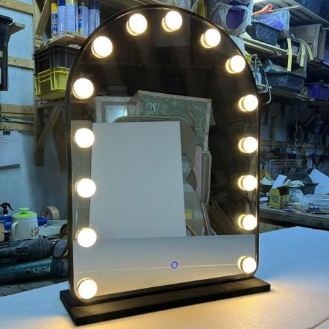 60x80cm Gương trang điểm đèn led AAArealhome V1ND L12D Gương soi để bàn trang điểm đèn led