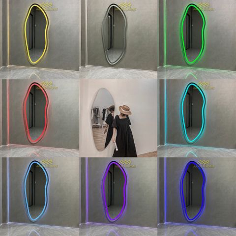 Đi tỉnh 70x170cm Gương soi hạt đậu AAArealhome HD2 Gương hạt đậu Gương soi treo tường Gương toàn thân