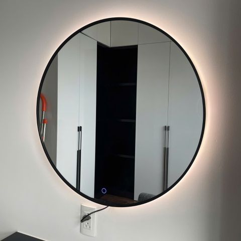70x70cm Gương tròn khung nhôm đèn led AAArealhome TN LH Gương trang điểm Gương nhà tắm