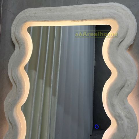 100x180cm Gương bọc nhung sóng biển AAArealhome SB7 nhung