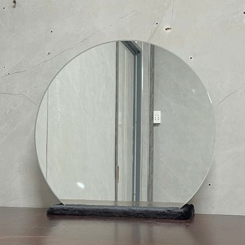 50x50cm Gương tròn đáy ngang để bàn AAArealhome TDN có đế