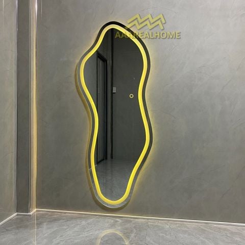 90x180cm Gương soi viên đá AAArealhome VDD Gương viên đá Gương soi treo tường Gương soi toàn thân đèn led