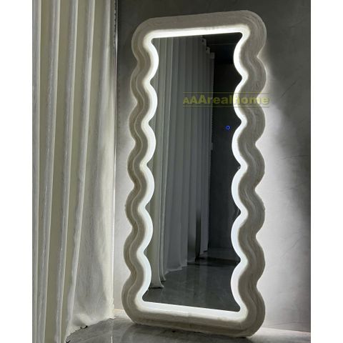 100x180cm Gương bọc nhung sóng biển AAArealhome SB7 nhung