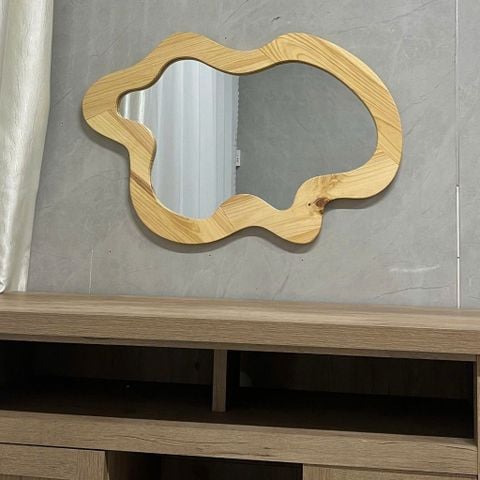 60x90cm Gương soi khung gỗ AAArealhome CD4trai N Gương soi tân cổ điển Indochine