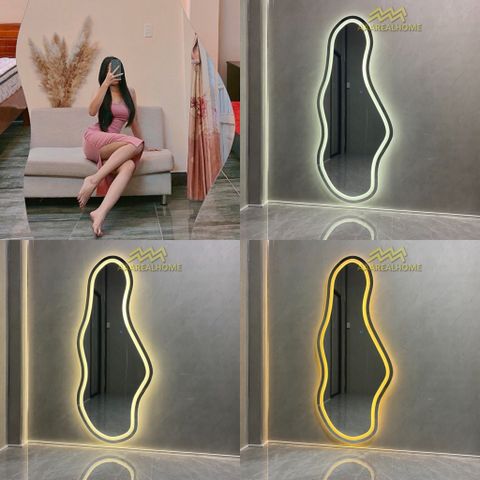 Đi tỉnh 70x170cm Gương soi hạt đậu AAArealhome HD Gương hạt đậu Gương soi treo tường Gương toàn thân