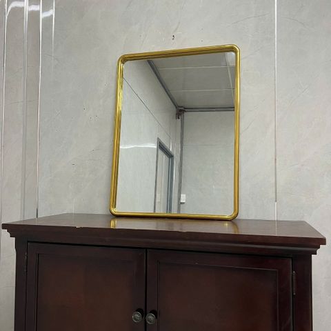 60x90cm Gương soi toàn thân inox AAArealhome BK inox mạ PVD vàng
