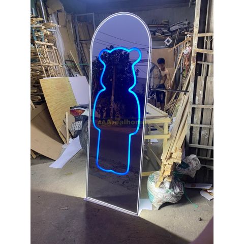 80x180cm Gương soi chú gấu đèn led AAArealhome V1G Gương soi toàn thân đèn led cảm ứng BearBrick Mirror