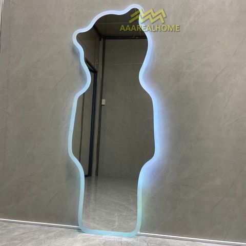 Đi tỉnh Gương soi chú gấu đèn led AAArealhome G Gương soi toàn thân đèn led cảm ứng BearBrick Mirror