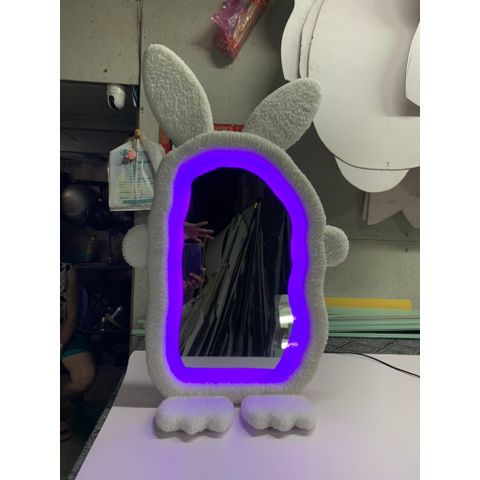 60x100cm Gương soi chú thỏ bọc nhung nỉ AAArealhome TN