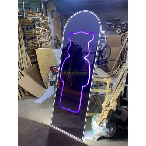 80x180cm Gương soi chú gấu đèn led AAArealhome V1G Gương soi toàn thân đèn led cảm ứng BearBrick Mirror